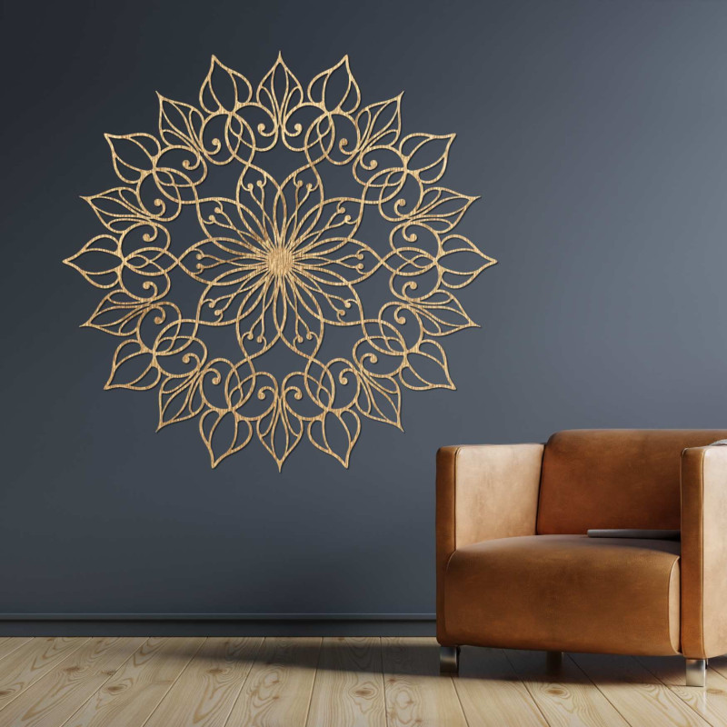 Designová Mandala na zeď – Moderní obraz do jídelny