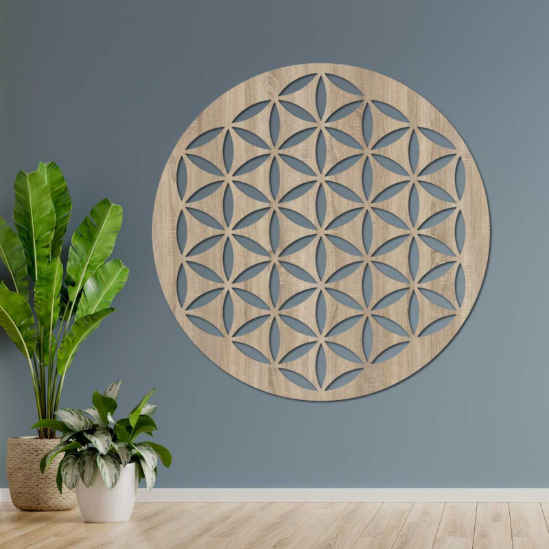 Elegantní dřevěný obraz v moderním stylu pro útulný interiér.