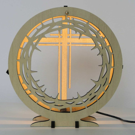 LED kříž s trnovou korunou vytvoří klid a harmonii domova.