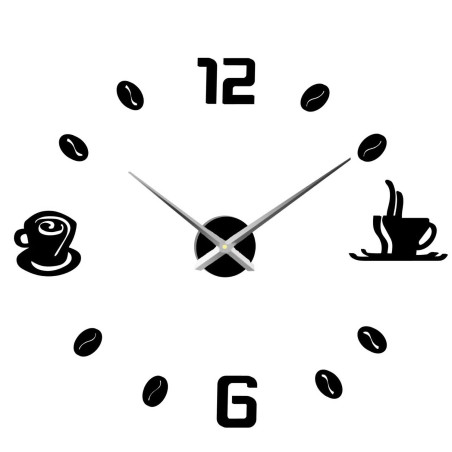Hodiny na zeď nalepovací káva | COFFE
