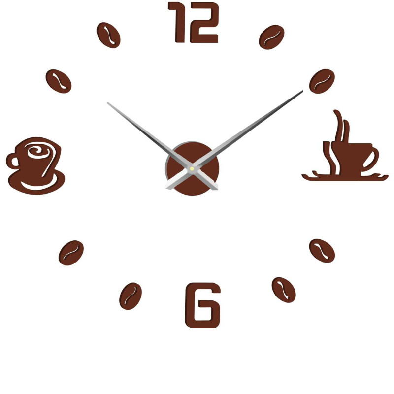 Hodiny na zeď nalepovací káva | COFFE