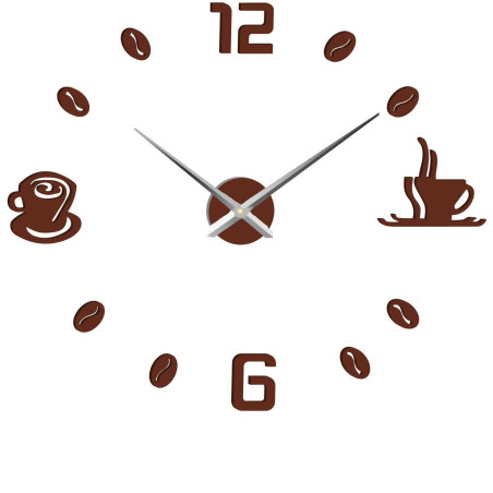 Hodiny na zeď nalepovací káva | COFFE