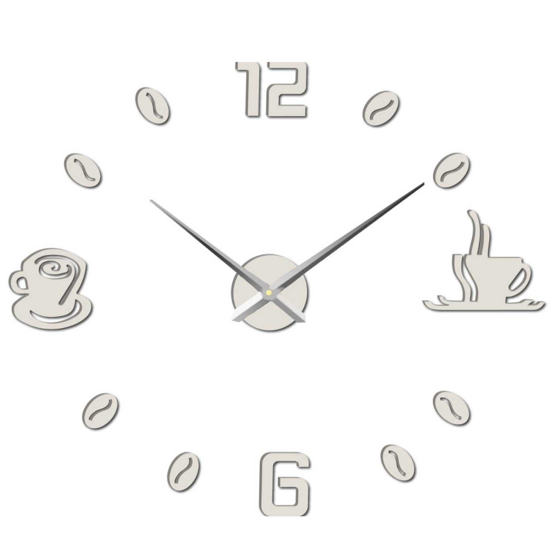 Hodiny na zeď nalepovací káva | COFFE