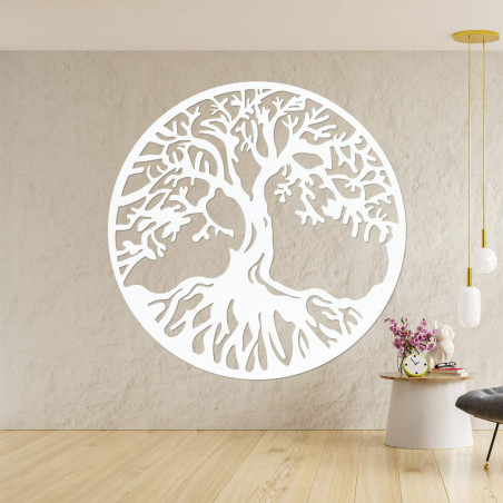 Minimalistický strom života na zeď s detailním zpracováním