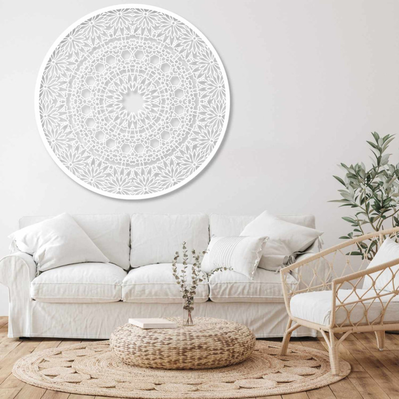 Elegantní mandala ze dřeva jako stylová nástěnná dekorace