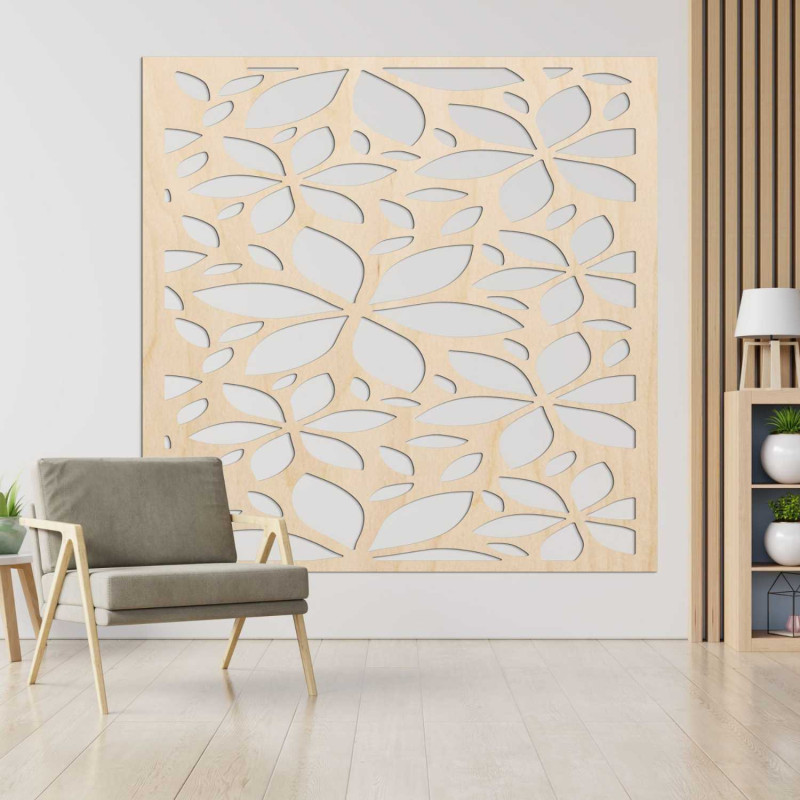Elegantní květinový panel na zeď vhodný do ložnice i obývacího pokoje