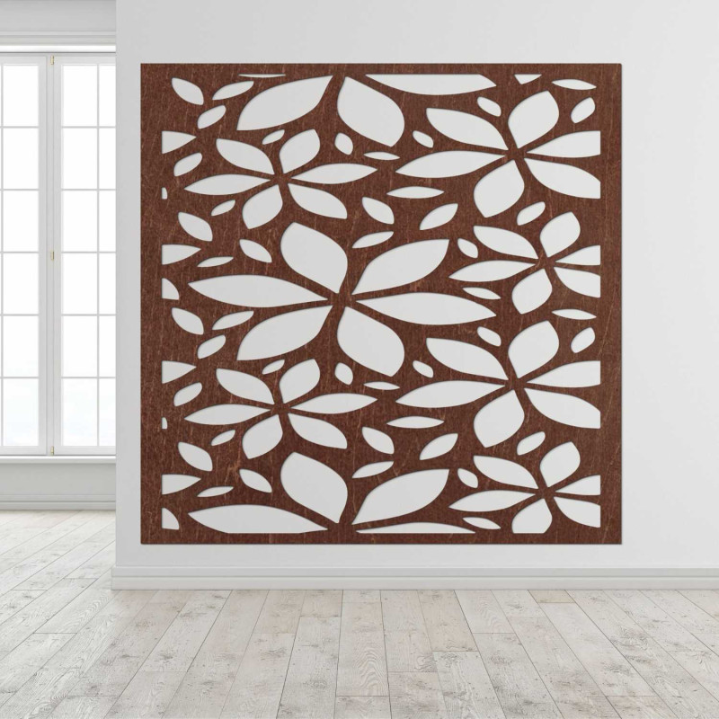 Elegantní květinový panel na zeď vhodný do ložnice i obývacího pokoje