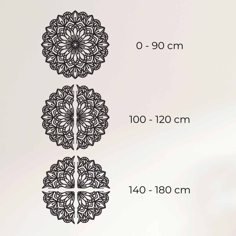 Elegantní mandala ze dřeva jako dekorace do moderního interiéru