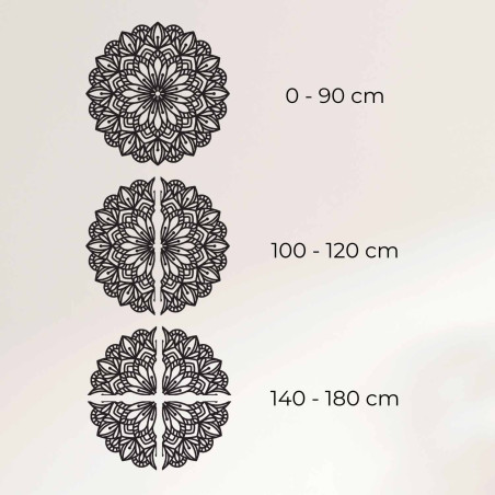 Elegantní mandala ze dřeva jako dekorace do moderního interiéru