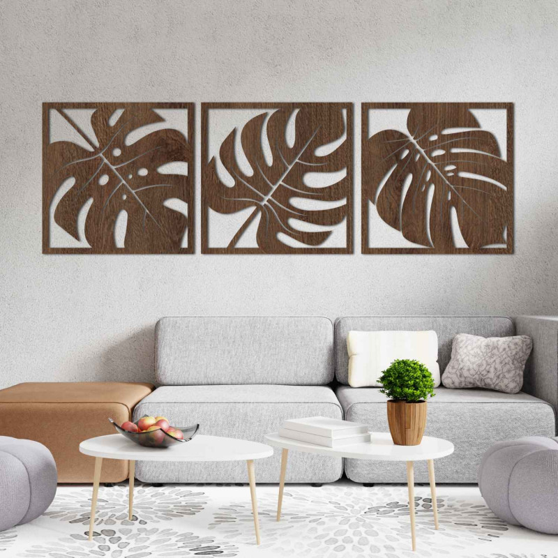 Přírodní nástěnná dekorace monstera | SELERE