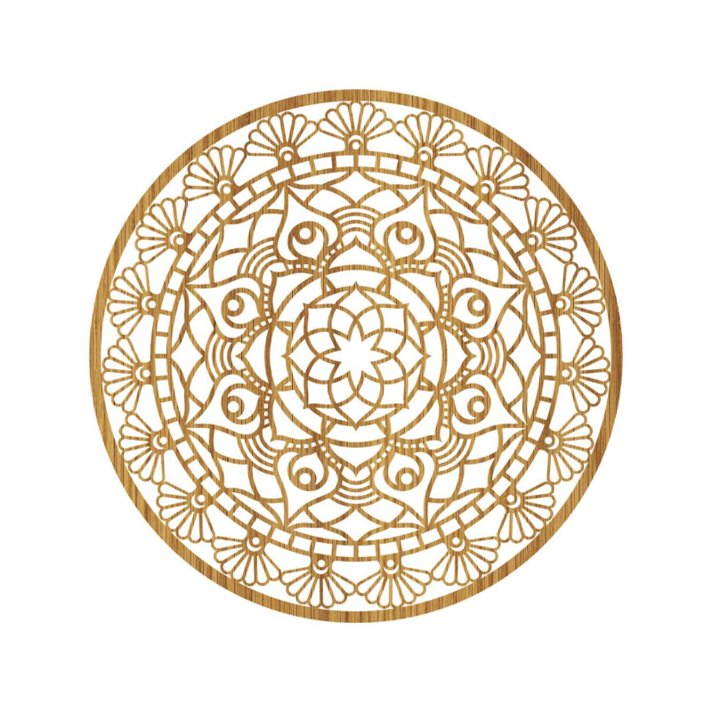 Vyřezávaná moderní mandala květ života | ZIBEZI