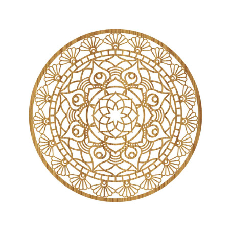 Vyřezávaná moderní mandala květ života | ZIBEZI