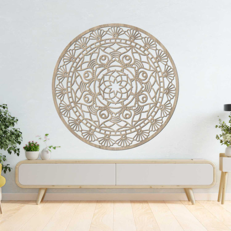 Vyřezávaná moderní mandala květ života | ZIBEZI