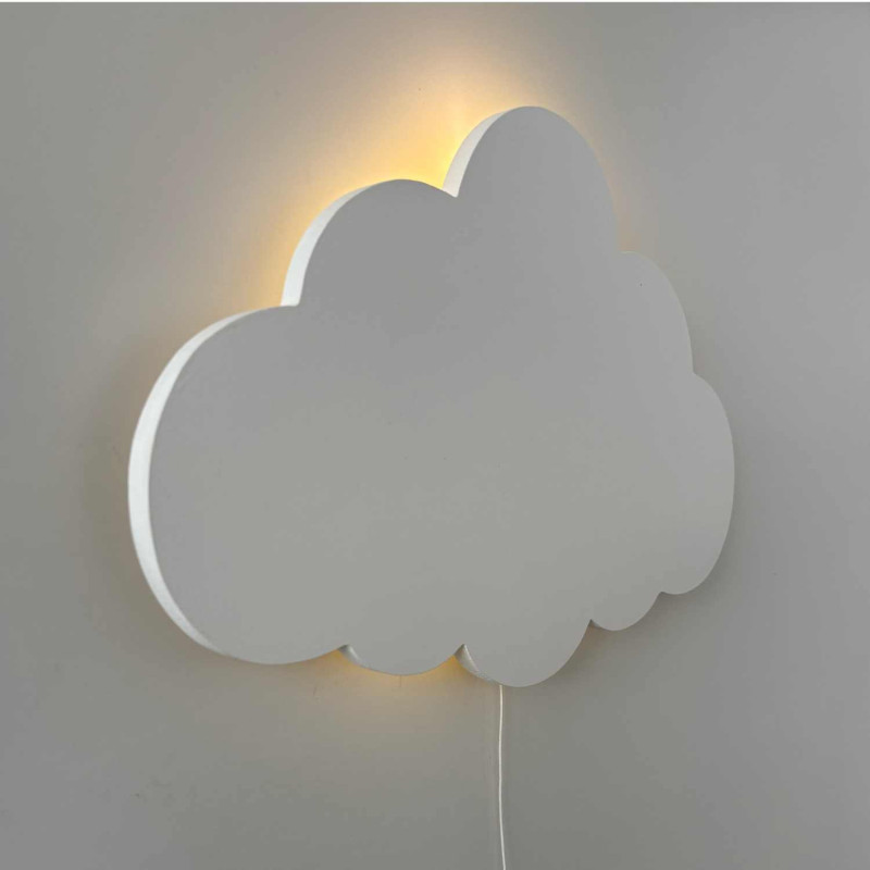 Dětská LED lampa ve tvaru obláčku vytváří příjemné noční osvětlení a klidnou atmosféru