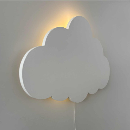 Dětská LED lampa ve tvaru obláčku vytváří příjemné noční osvětlení a klidnou atmosféru
