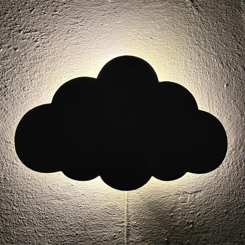 Dětská LED lampa ve tvaru obláčku vytváří příjemné noční osvětlení a klidnou atmosféru