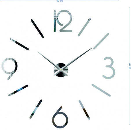 Rozměry nástěnné samolepky hodiny, desing nástěnné hodiny