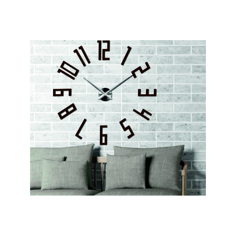 Lepicí hodiny na zeď, luxusní nástěnné hodiny, plastové hodiny