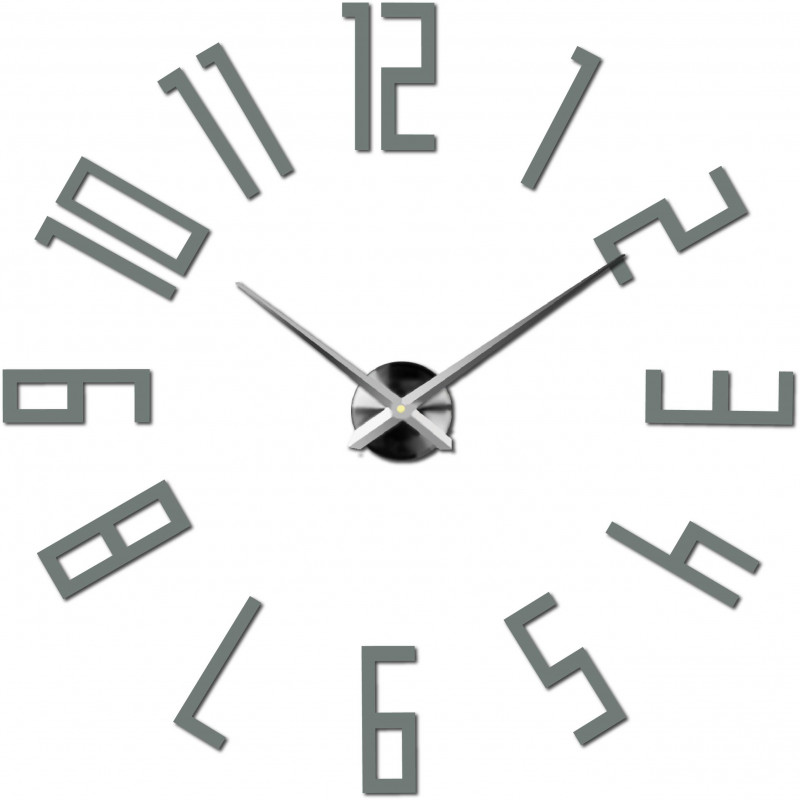 Lepicí hodiny na zeď, luxusní nástěnné hodiny, plastové hodiny