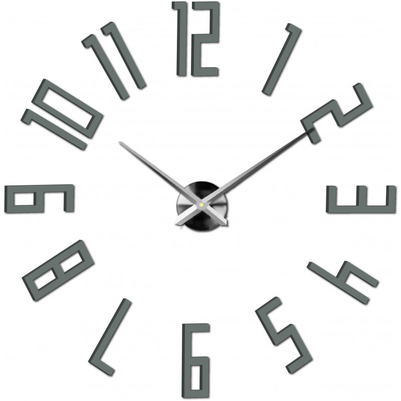 Lepicí hodiny na zeď, luxusní nástěnné hodiny, plastové hodiny