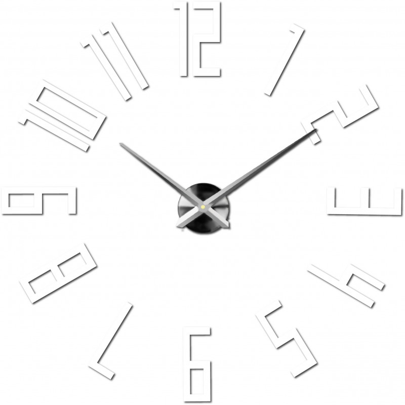 Lepicí hodiny na zeď, luxusní nástěnné hodiny, plastové hodiny