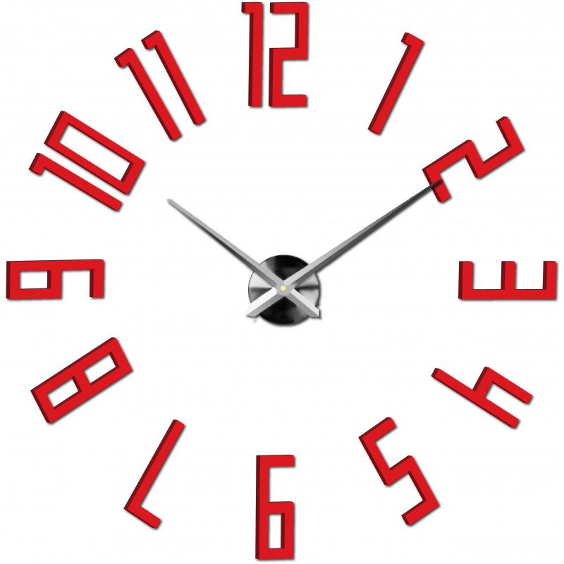 Lepicí hodiny na zeď, luxusní nástěnné hodiny, plastové hodiny