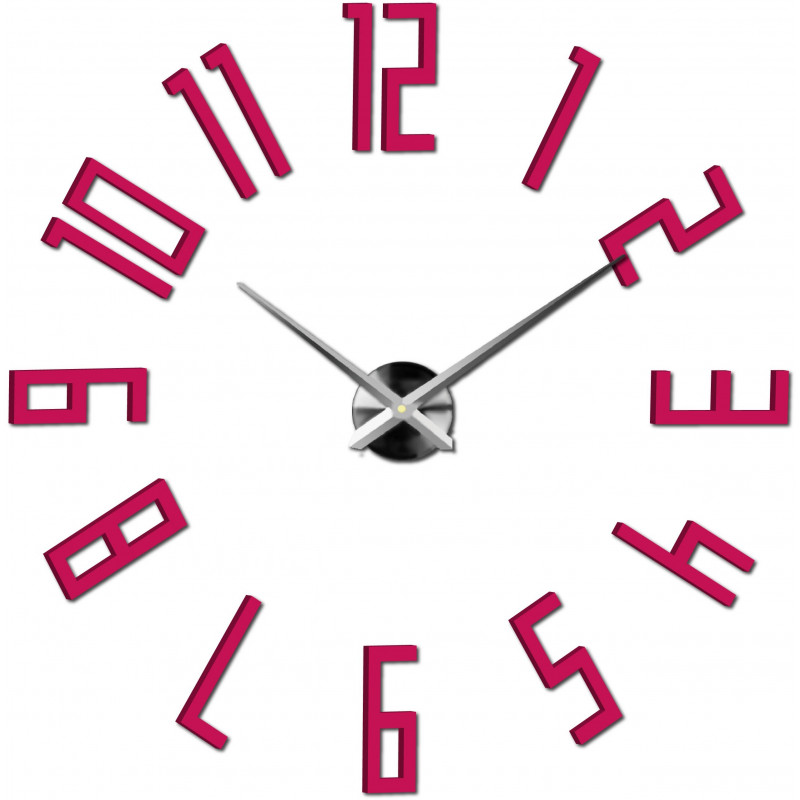 Lepicí hodiny na zeď, luxusní nástěnné hodiny, plastové hodiny