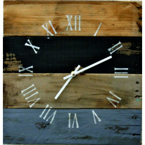 Dřevěné hodiny na stěnu, hodiny ze dřeva, velké hodiny