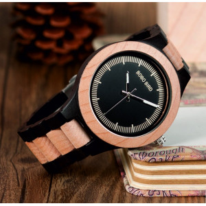 BOBO BIRD Náramkové hodinky na ruku ze dřeva pánské DH016 OFXS