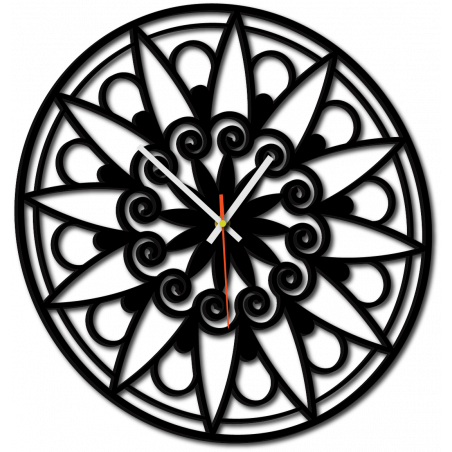 Moderní nástěnné hodiny, nástěnné hodiny jako dárek, 3D hodiny Mandala. Moderní nástěnné hodiny, nástěnné hodiny jako dárek, 3D hodiny Mandala.