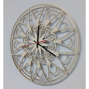 Moderní nástěnné hodiny, nástěnné hodiny jako dárek, 3D hodiny Mandala. 2