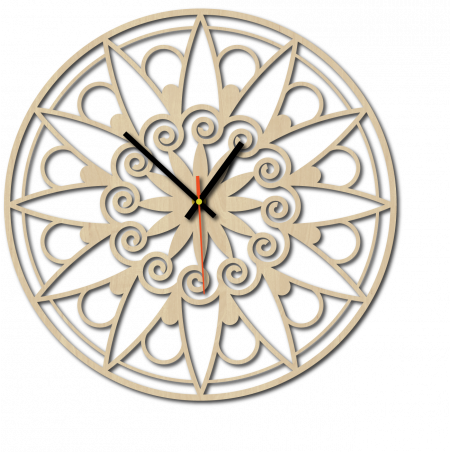 Moderní nástěnné hodiny, nástěnné hodiny jako dárek, 3D hodiny Mandala. Moderní nástěnné hodiny, nástěnné hodiny jako dárek, 3D hodiny Mandala.