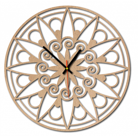 Moderní nástěnné hodiny, nástěnné hodiny jako dárek, 3D hodiny Mandala. Moderní nástěnné hodiny, nástěnné hodiny jako dárek, 3D hodiny Mandala.