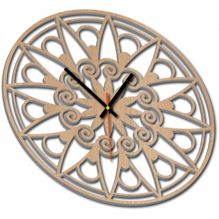 Moderní nástěnné hodiny, nástěnné hodiny jako dárek, 3D hodiny Mandala. Moderní nástěnné hodiny, nástěnné hodiny jako dárek, 3D hodiny Mandala.