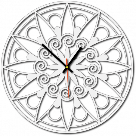 Moderní nástěnné hodiny, nástěnné hodiny jako dárek, 3D hodiny Mandala. Moderní nástěnné hodiny, nástěnné hodiny jako dárek, 3D hodiny Mandala.