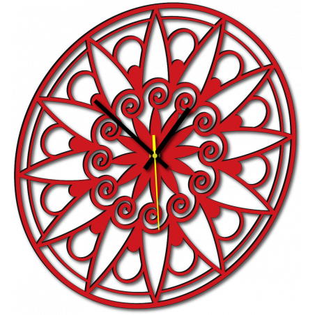 Moderní nástěnné hodiny, nástěnné hodiny jako dárek, 3D hodiny Mandala. Moderní nástěnné hodiny, nástěnné hodiny jako dárek, 3D hodiny Mandala.