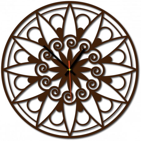 Moderní nástěnné hodiny, nástěnné hodiny jako dárek, 3D hodiny Mandala. Moderní nástěnné hodiny, nástěnné hodiny jako dárek, 3D hodiny Mandala.