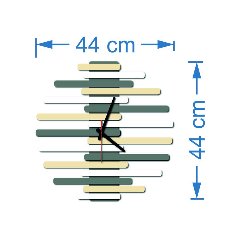 Rozměry nástěnných hodin z plastu. Trendy hodiny jako obrázek.