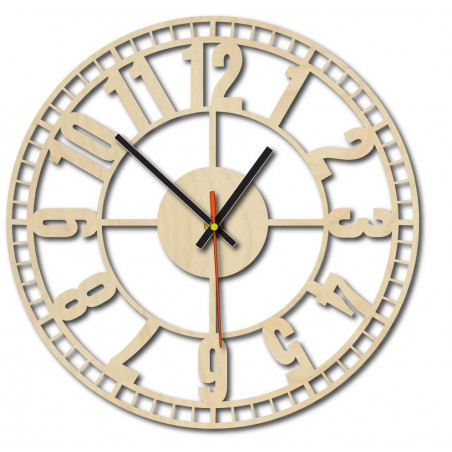 Moderní nástěnné hodiny, nástěnné hodiny ze dřeva, překližky