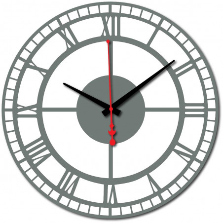 Moderní hodiny na stěnu vyrobeny z plastu. Vlastní výroba, X-momo