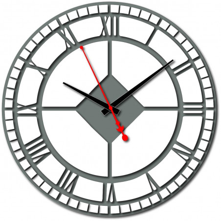 Moderní hodiny na zeď vyrobené z plastu. Vlastní výroba, X-momo