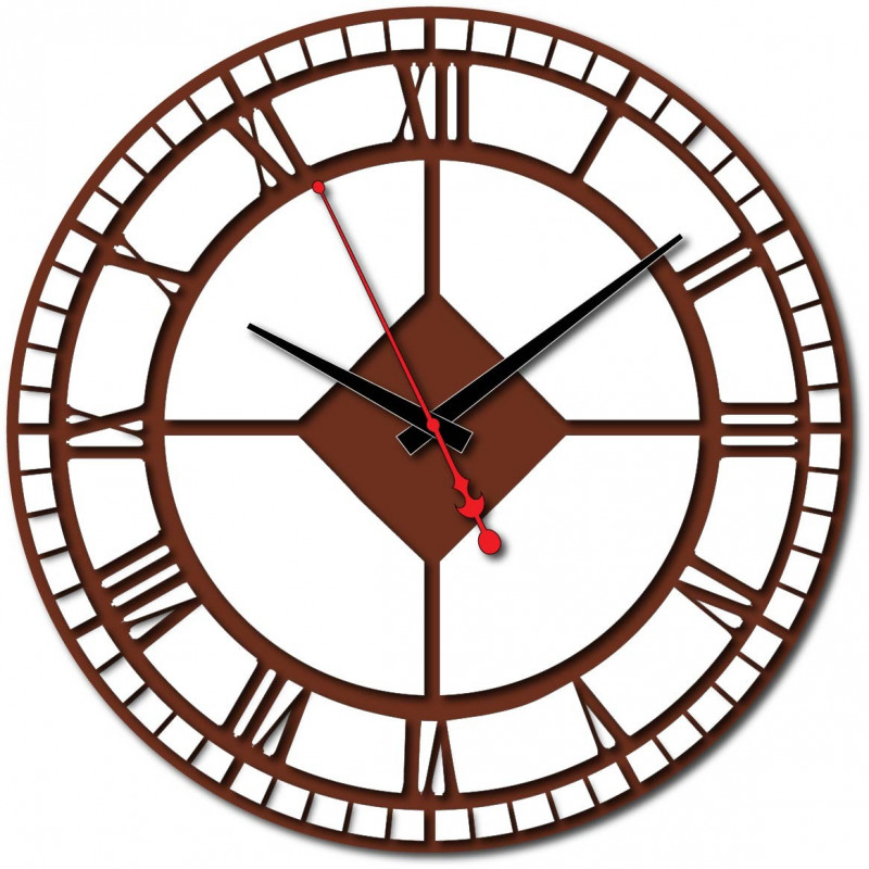 Moderní hodiny na zeď vyrobené z plastu. Vlastní výroba, X-momo