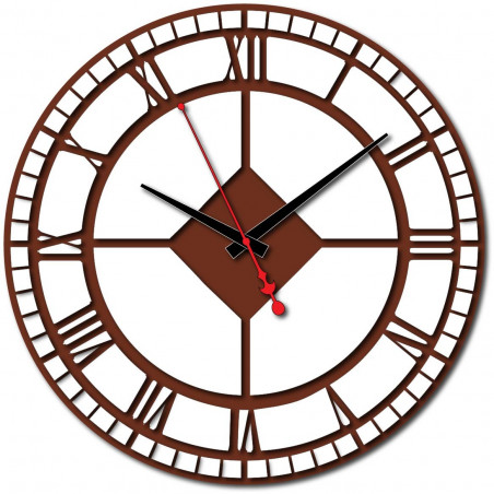 Moderní hodiny na zeď vyrobené z plastu. Vlastní výroba, X-momo