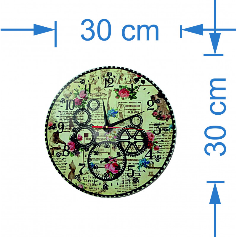 Moderní nástěnné hodiny, nástěnné hodiny ze dřeva, překližky