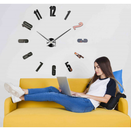 Nalepovací nástěnné hodiny,luxusní hodiny na stentu,plastové hodiny