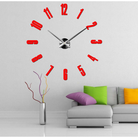 Nalepovací nástěnné hodiny,luxusní hodiny na stentu,plastové hodiny