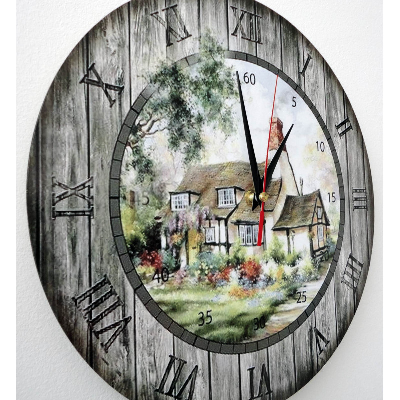 Moderní hodiny na zeď, nástěnné hodiny ze dřeva, překližka