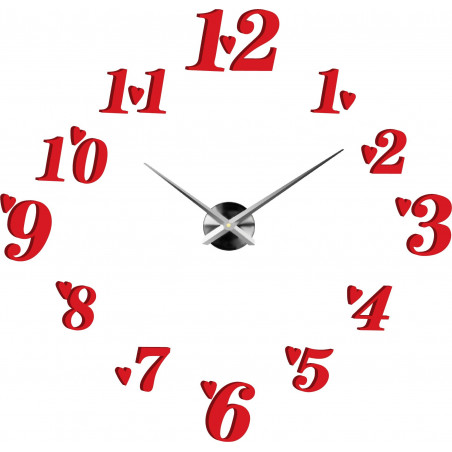 Nalepovací nástěnné hodiny,luxusní hodiny na stentu,plastové hodiny