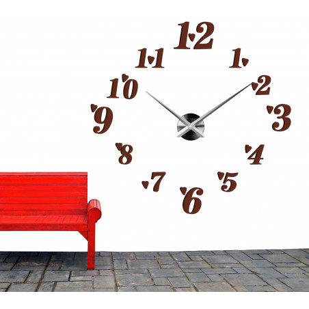 Nalepovací nástěnné hodiny,luxusní hodiny na stentu,plastové hodiny