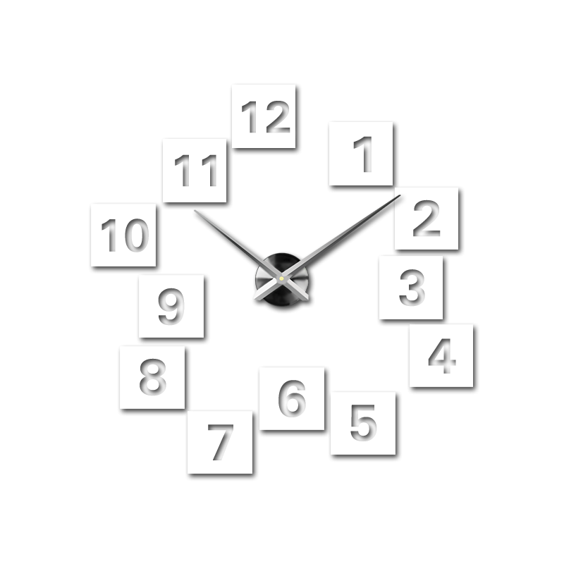 Nalepovací nástěnné hodiny,luxusní hodiny na stentu,plastové hodiny